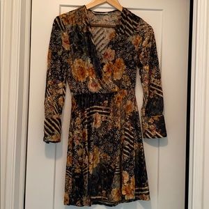 Zara velvet dress